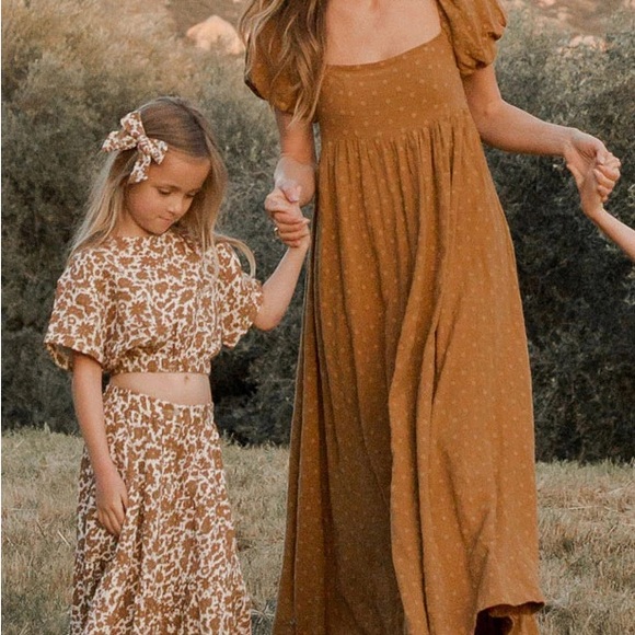 Rylee + Cru Oceane Dress Brass - Picture 2 of 2